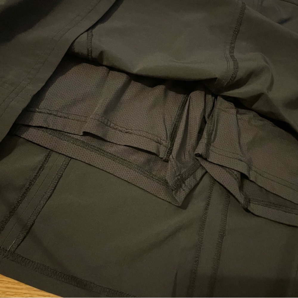 LL Bean Black Active Skort Womens Size 14 Built In‎ Shorts Athletic Golf Tennis - Picture 3 of 6